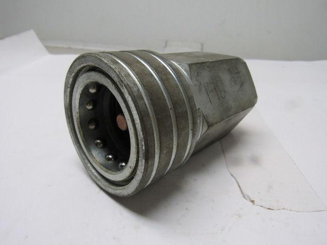 Parker H12-62 Steel 1-1/2" Body Poppet Valve Shut off 1"NPTF Quick Coupling