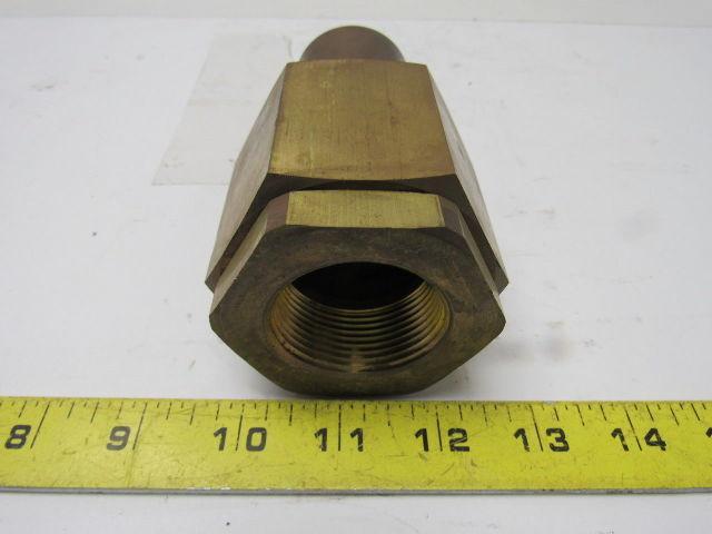 Parker BH12-61-W Brass 1-1/2 Body Poppet Valve Shut off 1-1/4"NPTF Quick Couplin