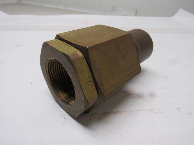 Parker BH12-61-W Brass 1-1/2 Body Poppet Valve Shut off 1-1/4"NPTF Quick Couplin