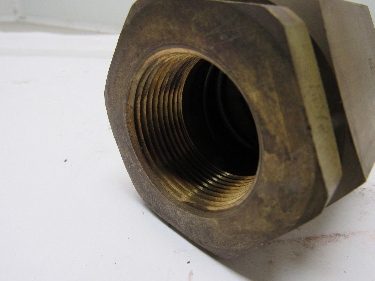 Parker BH12-61-W Brass 1-1/2 Body Poppet Valve Shut off 1-1/4"NPTF Quick Couplin