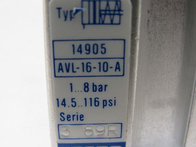 Festo AVL-16-10A Mini Micro Pneumatic Cylinder 1/2" Stroke Spring Return
