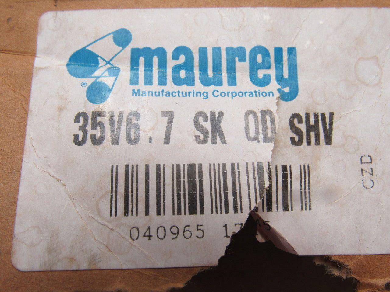 Maurey 35V6.7-SK 3 Groove 6.7" Pulley/Sheave SK Bushed Bore