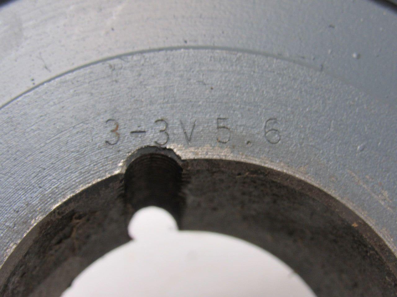 3-3V5.6 3 Groove 5.6" Pulley/Sheave 1615 Bushed Bore