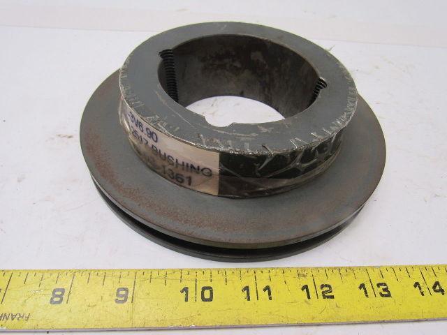 1-3V6.9 1 Groove 6.9" 3V Pulley/Sheave 2517 Bushed Bore