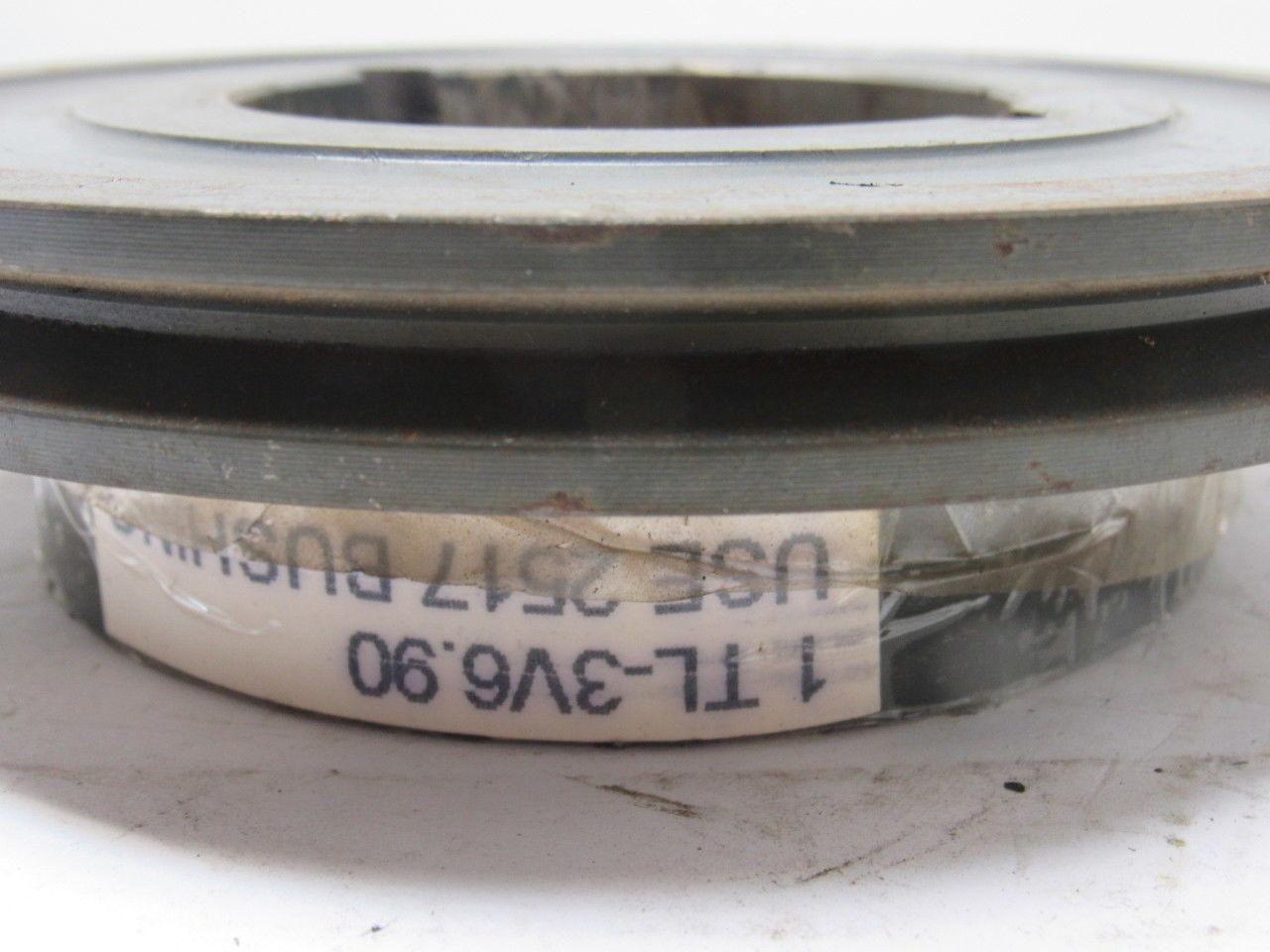 1-3V6.9 1 Groove 6.9" 3V Pulley/Sheave 2517 Bushed Bore