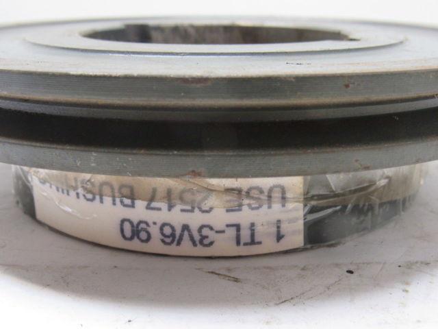 1-3V6.9 1 Groove 6.9" 3V Pulley/Sheave 2517 Bushed Bore
