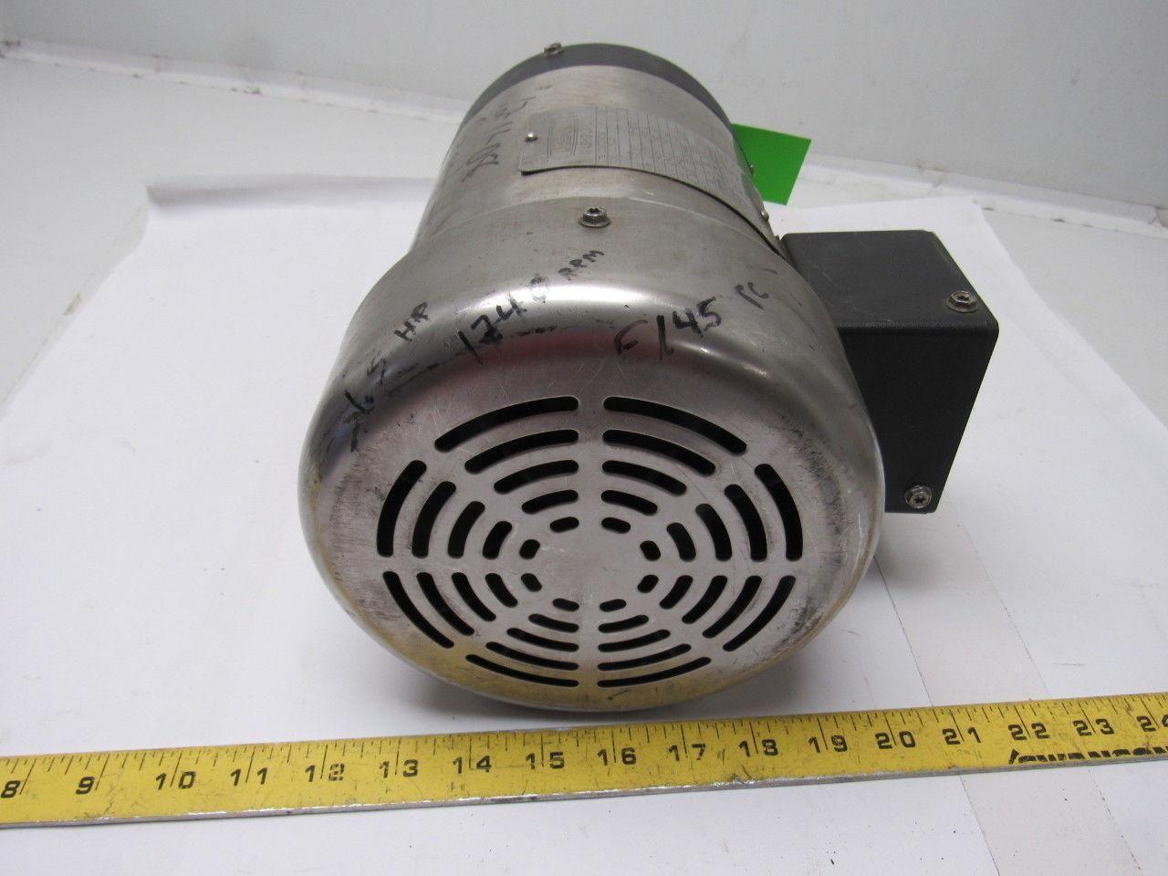Leeson 121350.00 CZ145T17WC11A 1.5HP 1740RPM 208-230/460V 3PH Electric Motor