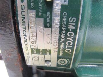 Sumitomo SM-Cyclo CNFM034085YA 1/3HP Gear Motor 25:1 Ratio 208-230/460V 3Ph