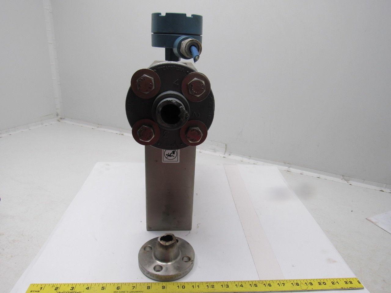 Micro Motion F100SI128SU Stainless Steel Mass Flow Sensor Tank 1" Flange