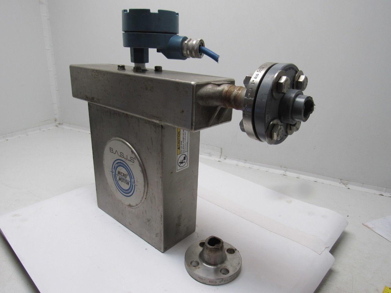 Micro Motion F100SI128SU Stainless Steel Mass Flow Sensor Tank 1" Flange
