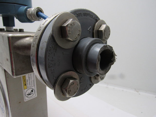 Micro Motion F100SI128SU Stainless Steel Mass Flow Sensor Tank 1" Flange