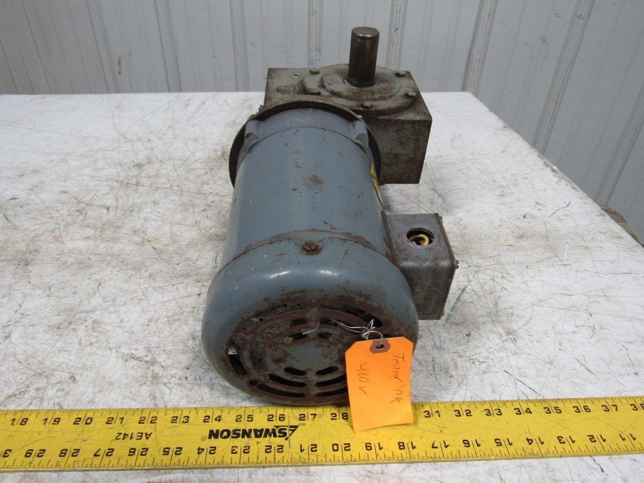 Hub City 02-20-21606-264 264 Double Shaft Gear Box 5:1 W/1/2HP Baldor 3PH Motor