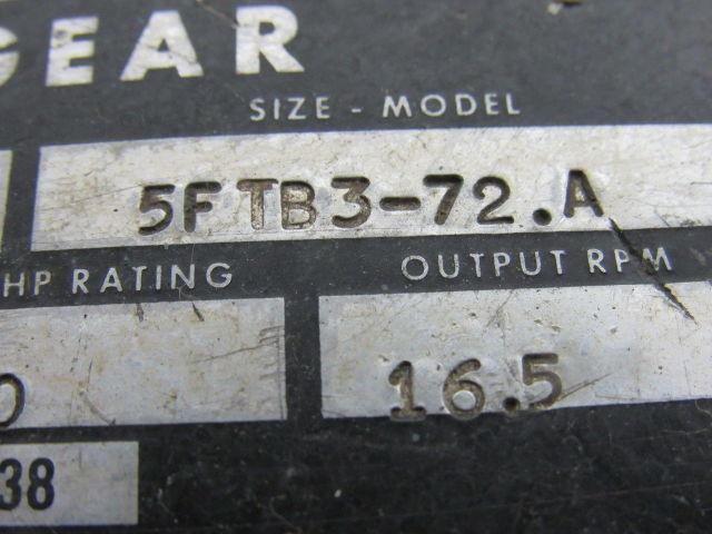 LINK BELT 5FTB3-72.A 500 HP Inline Gearbox Speed Reducer 106:1 16.5 RPM OUT
