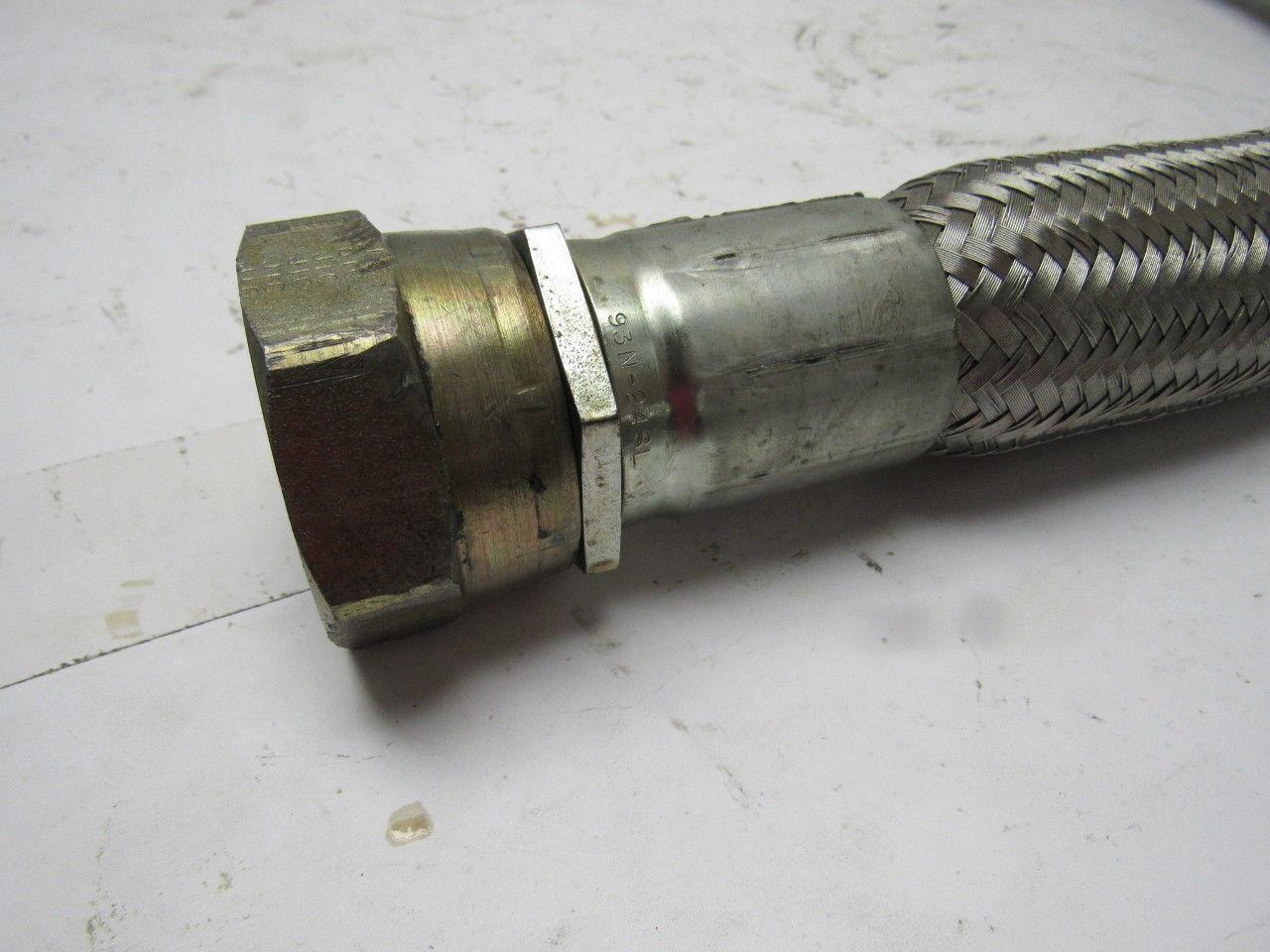 Stainless Steel Braided Hydraulic Machine Hose 1-1/2" ID X 31"