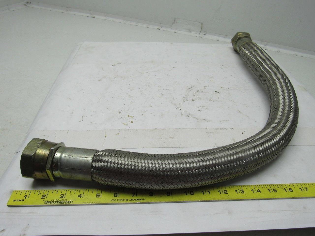 Stainless Steel Braided Hydraulic Machine Hose 1-1/2" ID X 31"