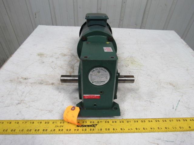Sumitomo QTS 924 B Double Shaft Gearmotor Gear Box Speed Reducer 10:1 Ratio