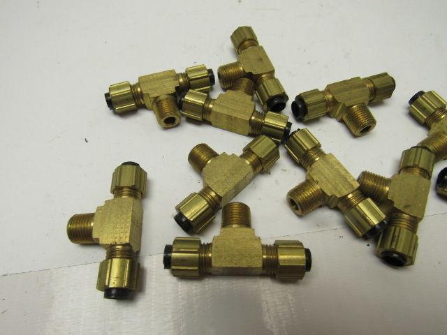 P172042 Poly-Tube Male Branch Tee, 1/4" OD x 1/8" MPT Lot of 11