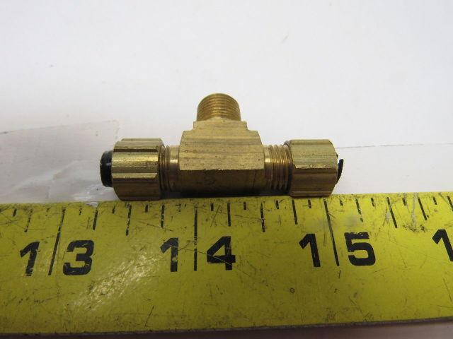 P172042 Poly-Tube Male Branch Tee, 1/4" OD x 1/8" MPT Lot of 11