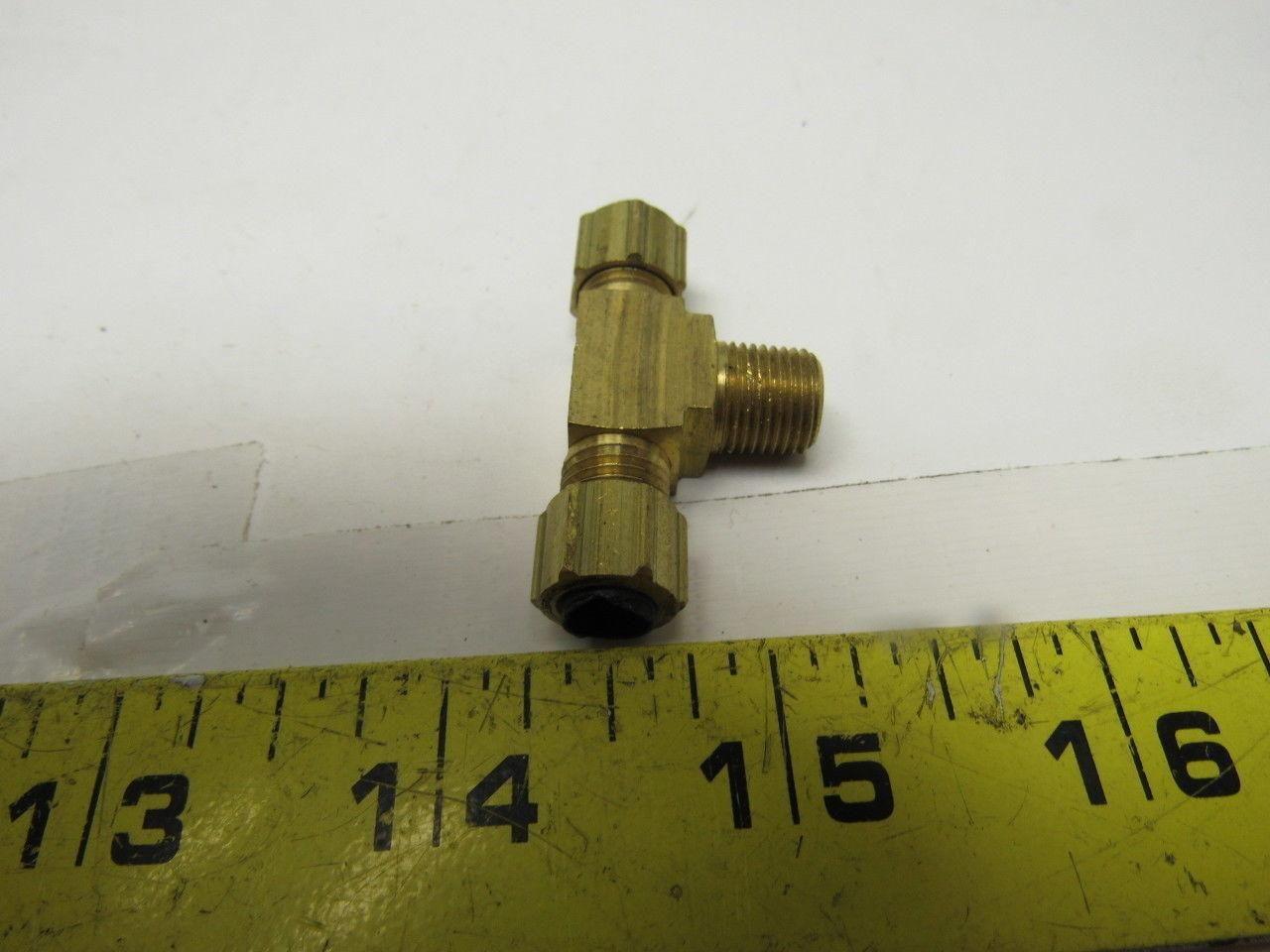 P172042 Poly-Tube Male Branch Tee, 1/4" OD x 1/8" MPT Lot of 11