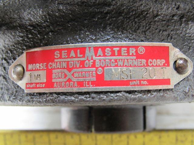 Sealmaster MSF20T Four Bolt Flange Mount Ball Bearing 1.25" Bore