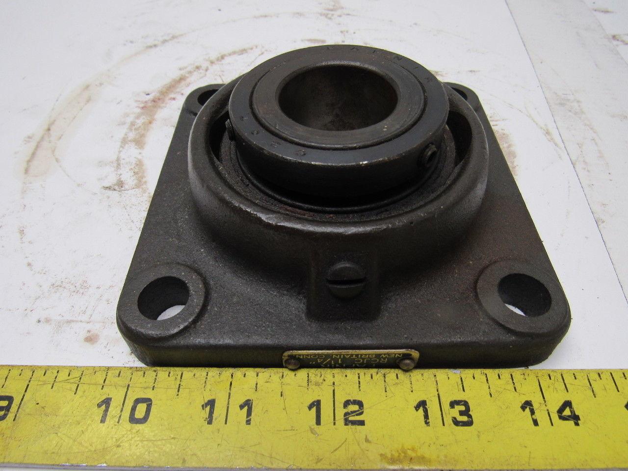 Fafnir RCJC 1-1/4" Bore Four Bolt Flange Mount Concentric Collar Ball Bearing