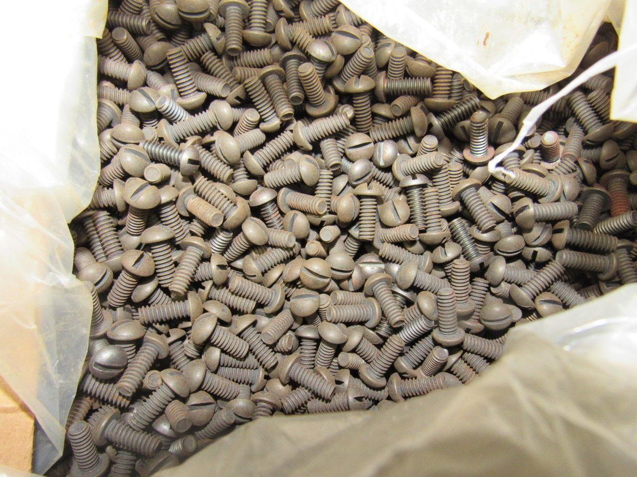 #10-32 1/2" Long Panhead Slotted Machine Screws Black Finish Lot Of 12,000 Plus