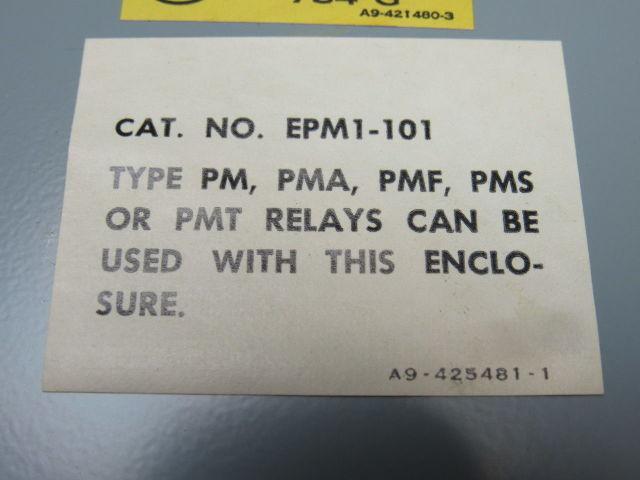 Sylvania EPM1-101 6-7/8" X 4-5/8" X 4-1/4" Electrical Relay Enclosure Nema-1