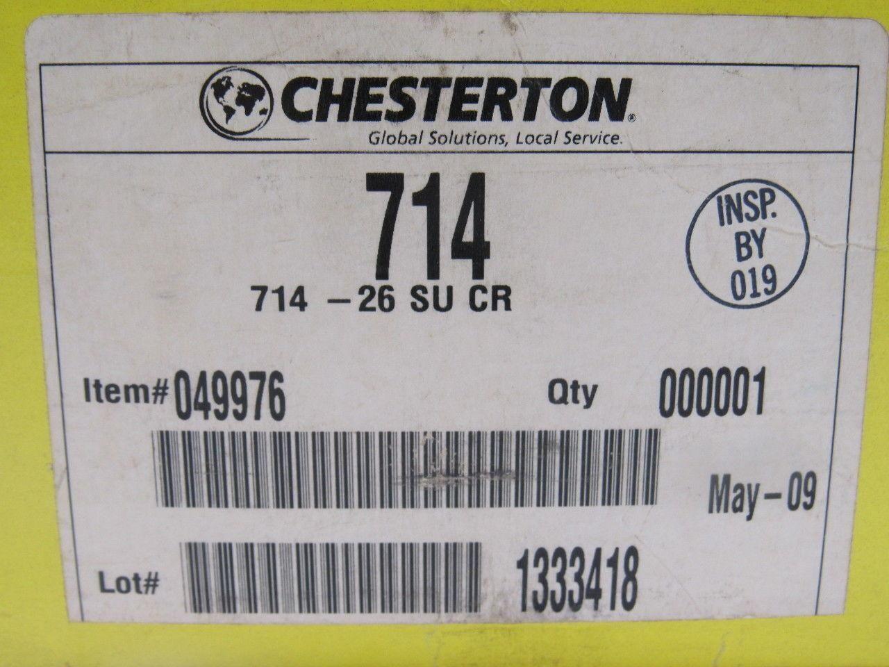 Chesterton 049976 714-26 SU CR Ceramic Mechanical Pump Seal 85mm ID X 124mm OD