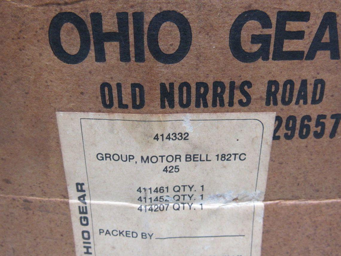 Ohio Gear 414332 1-1/8" Motor Bell Reducer 182TC Worm Gear Speed Reducer Housing