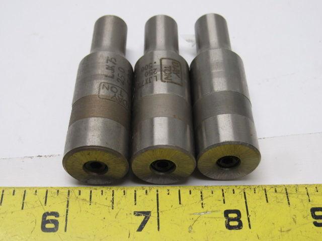 Dayton LJX75 0.50" Die Press Punch W/ Spring Ejector Pin Lot Of 3