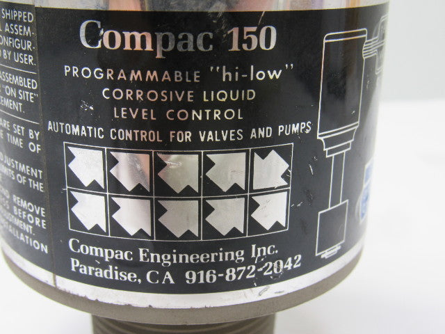 Compac Engineering 150 Programmable Hi Low Corrosive Liquid Level Control