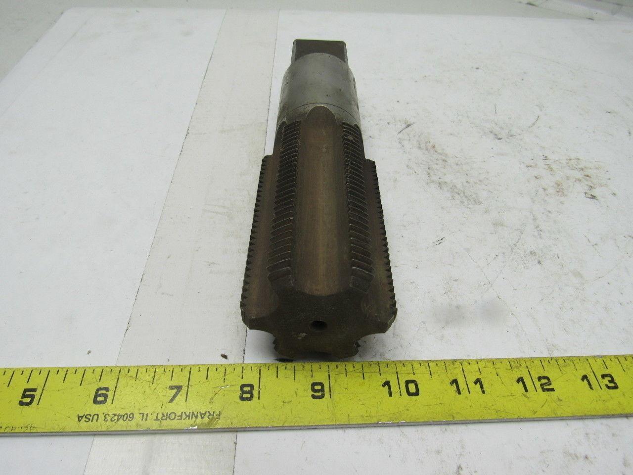 R & N Co. 2-1/8"-8 Bottom Tap 6 Flute HSS 3-5/8" Flute Length 8" OAL