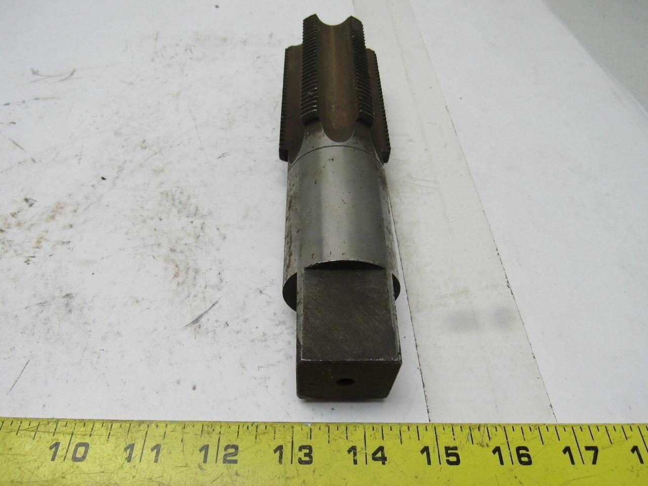 R & N Co. 2-1/8"-8 Bottom Tap 6 Flute HSS 3-5/8" Flute Length 8" OAL