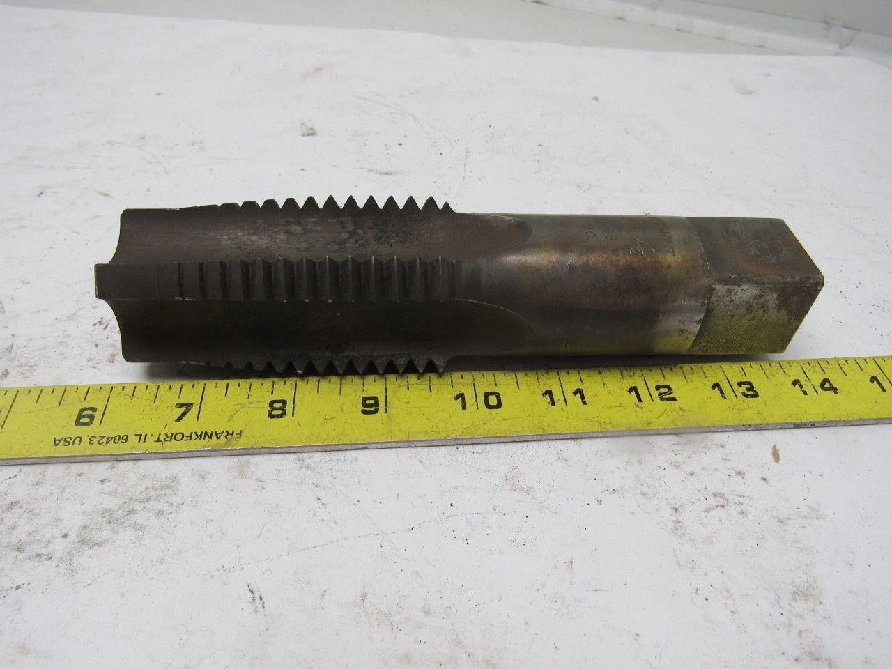Vermont 2"-4-1/2 Plug Tap 4 Flute HSS 3-3/4" Flute Length 1-3/4" OAL Rare Size