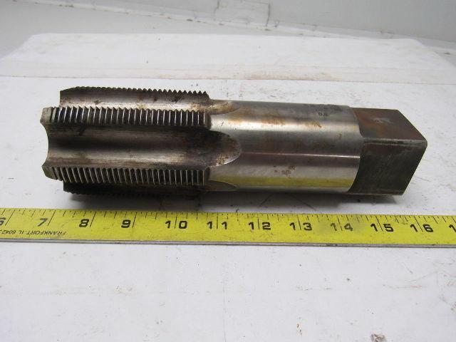 Morse 2-3/4"-8 Plug Tap 6 Flute HSS 3-3/4" Flute Length 9" OAL