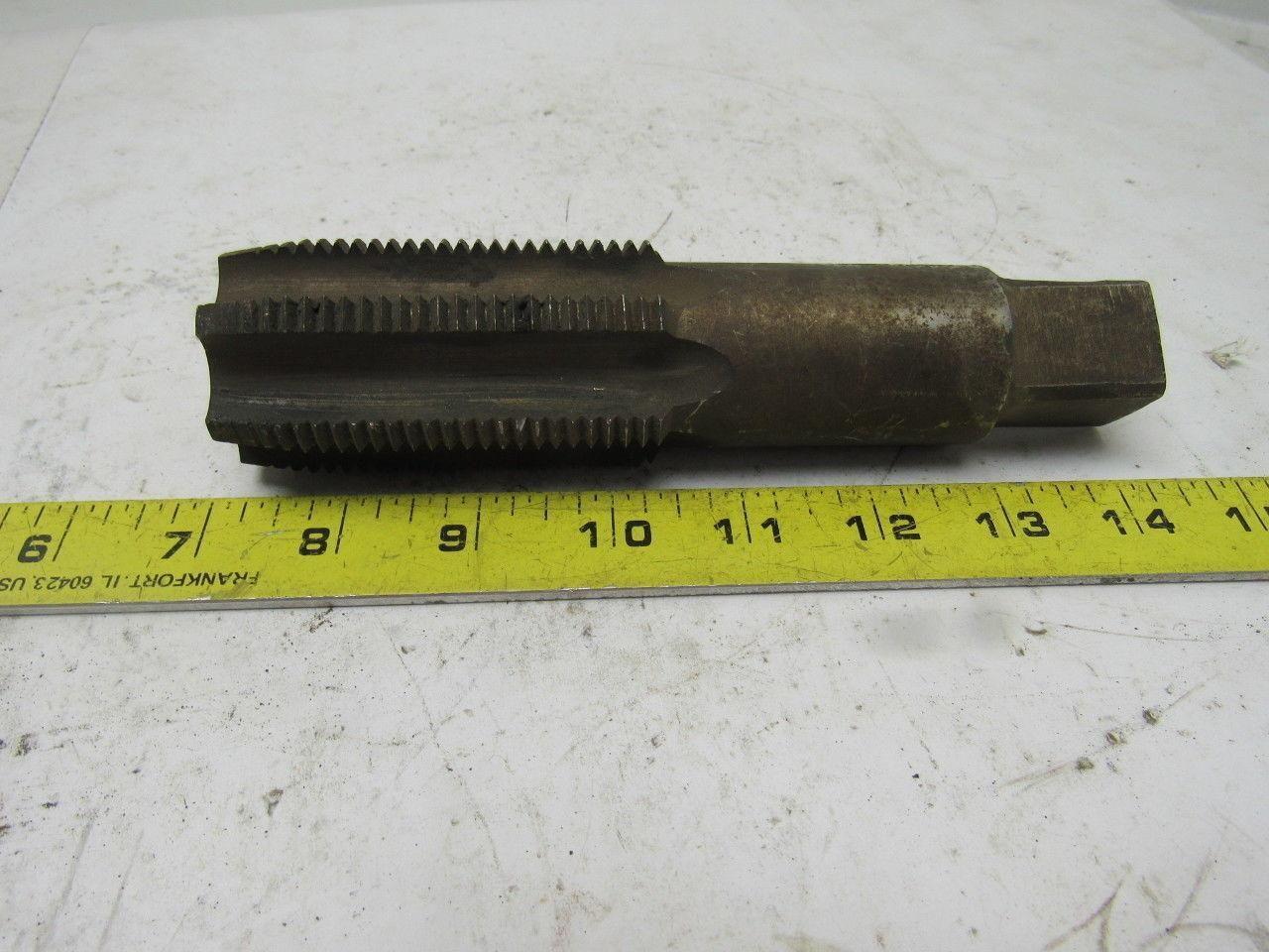 Morse 1-3/4"-8 Plug Tap 6 Flute HSS 3" Flute Length 7" OAL