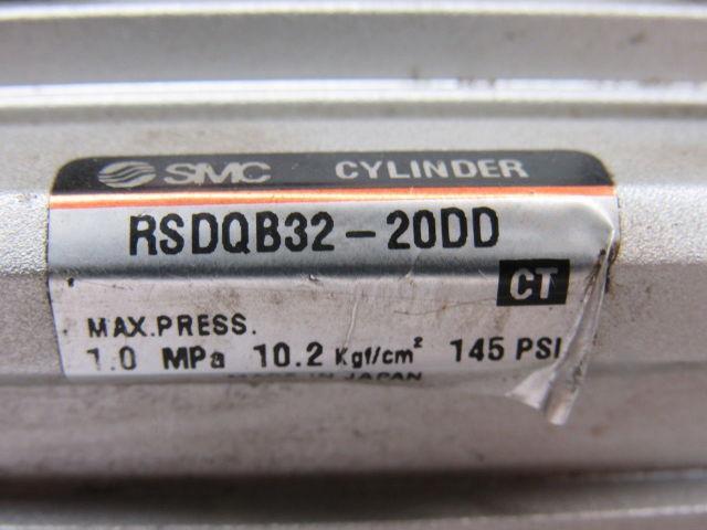 SMC RSDQB32-20DD Pneumatic Stopper Cylinder 32mm Bore X 20mm Stroke