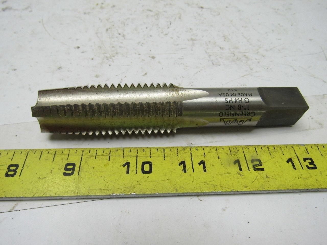 Greenfield 14547 5303 1"-8 2pc 4 Flute Tap Set Taper Bottom 5-1/8" OAL HHS