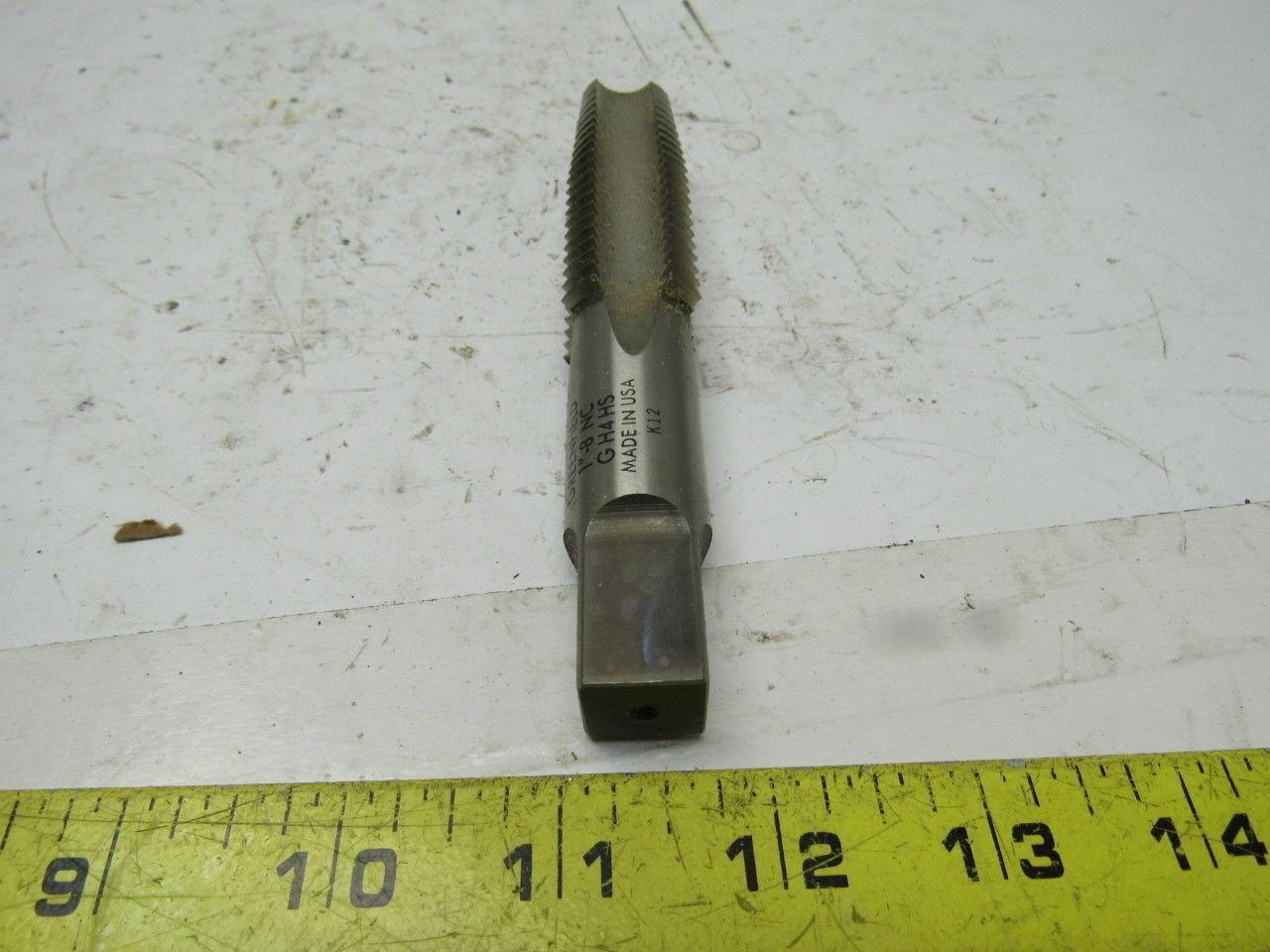 Greenfield 14547 5303 1"-8 2pc 4 Flute Tap Set Taper Bottom 5-1/8" OAL HHS