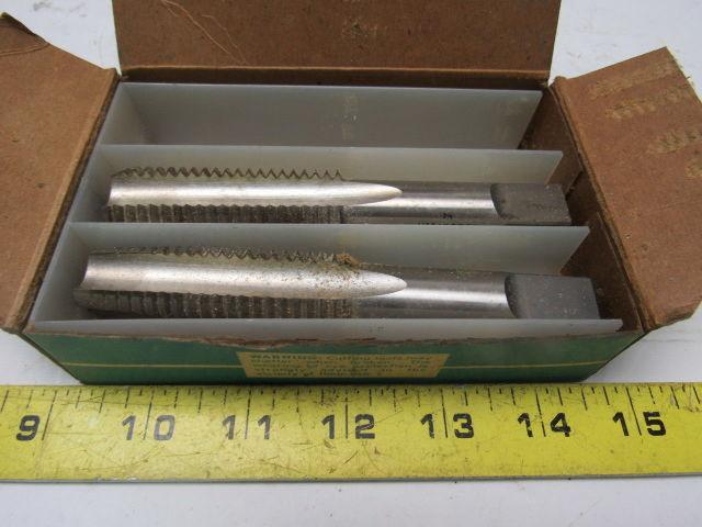 Greenfield 14547 5303 1"-8 2pc 4 Flute Tap Set Taper Bottom 5-1/8" OAL HHS