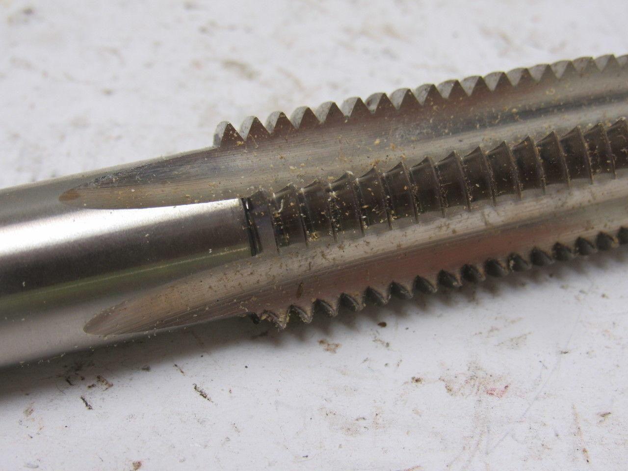 TRW 7/8"-9 3pc 4 Flute Tap Set Plug Taper Bottom 4-3/4" OAL HHS GH4
