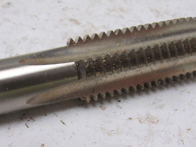 TRW 7/8"-9 3pc 4 Flute Tap Set Plug Taper Bottom 4-3/4" OAL HHS GH4