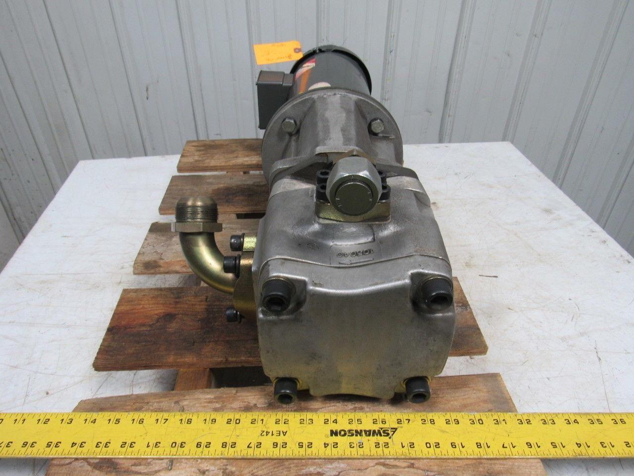 NACHI / BALDOR IPH 5B 13G11 / CM3611T 3HP Hydraulic IP Pump & AC Motor Size 5