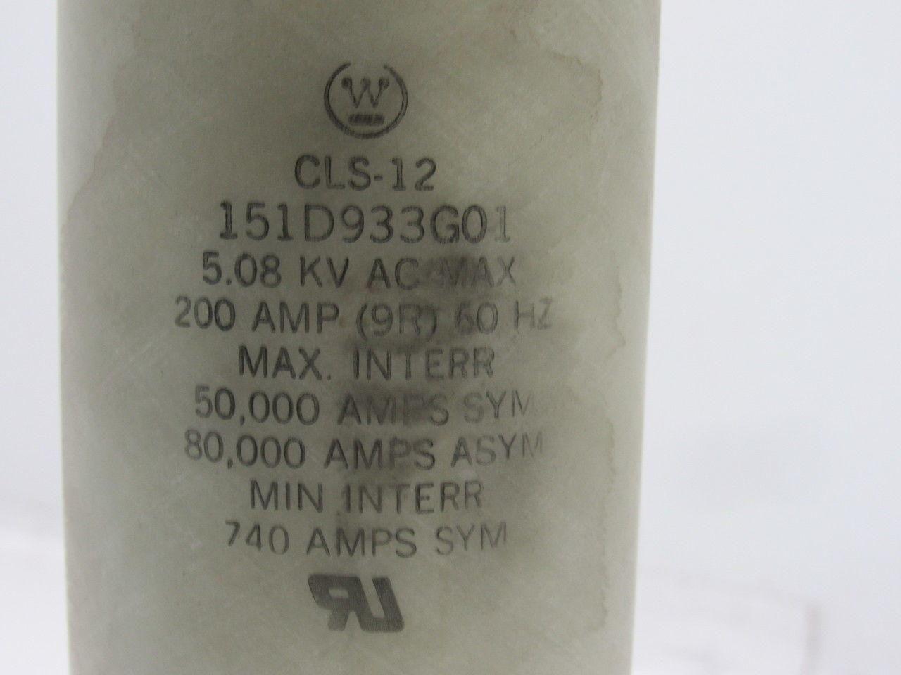 Westinghouse CLS-12 / 151D933G01 5.08KV 200A Fuse