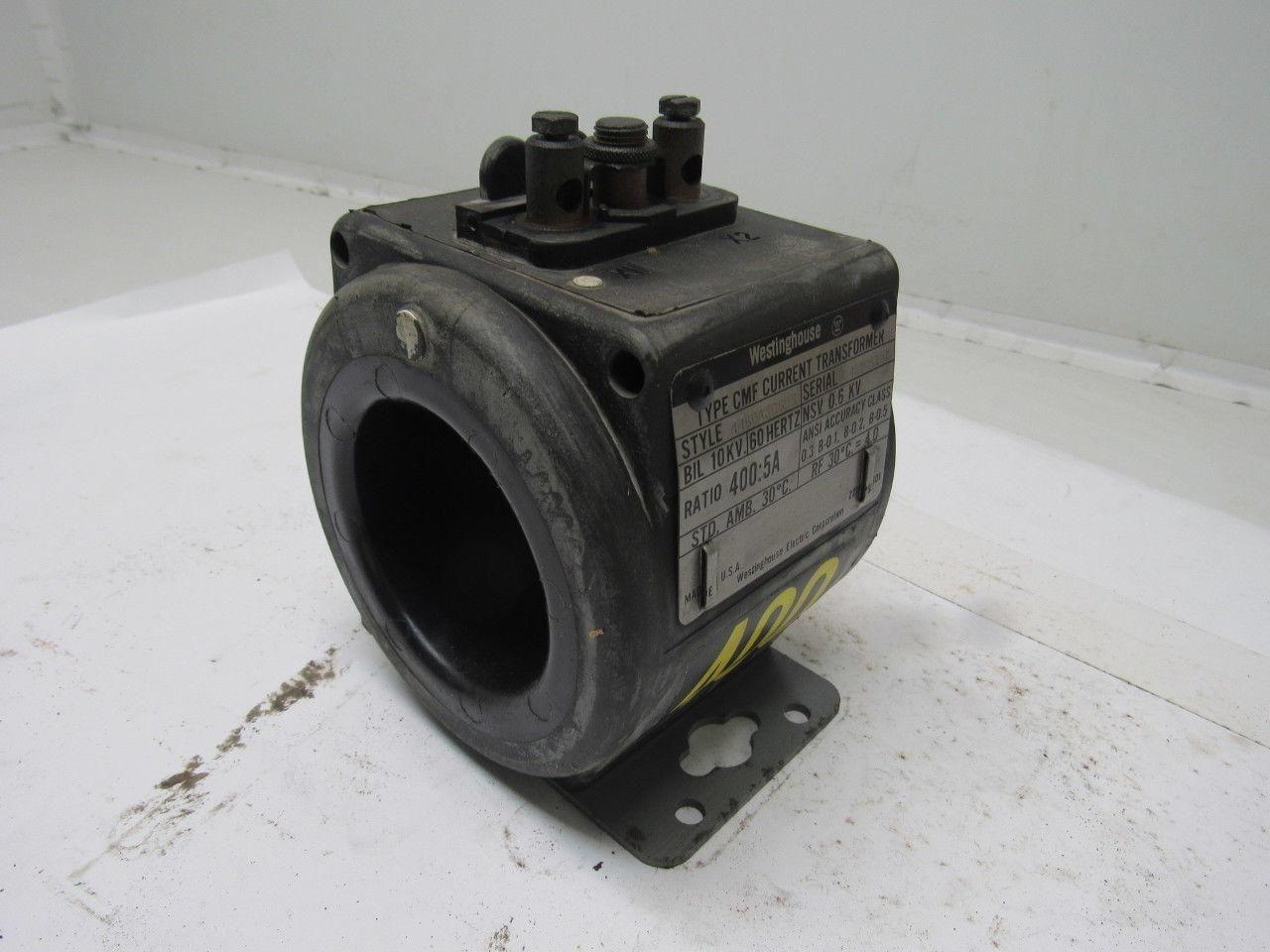 Westinghouse 4460A30G03 Type CMF 600V Current Transformer Ratio 400:5A