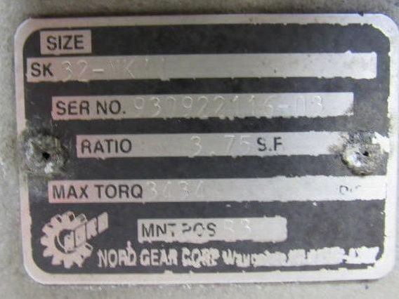 Nord SK32-MKII In Line Speed Reducer 3.75:1 Ratio