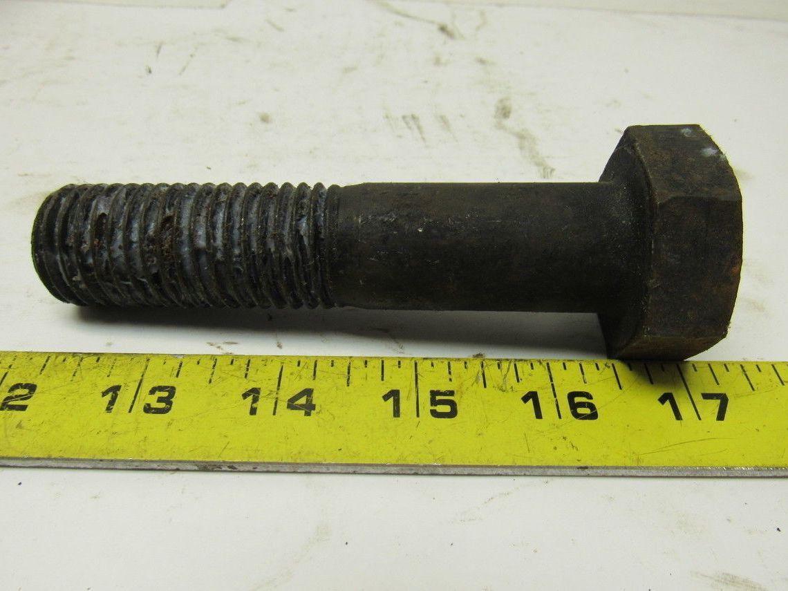 1-1/8"-8 x 4-1/2 A193 B7 Heavy Hex Bolt Black Oxide Lot of 16