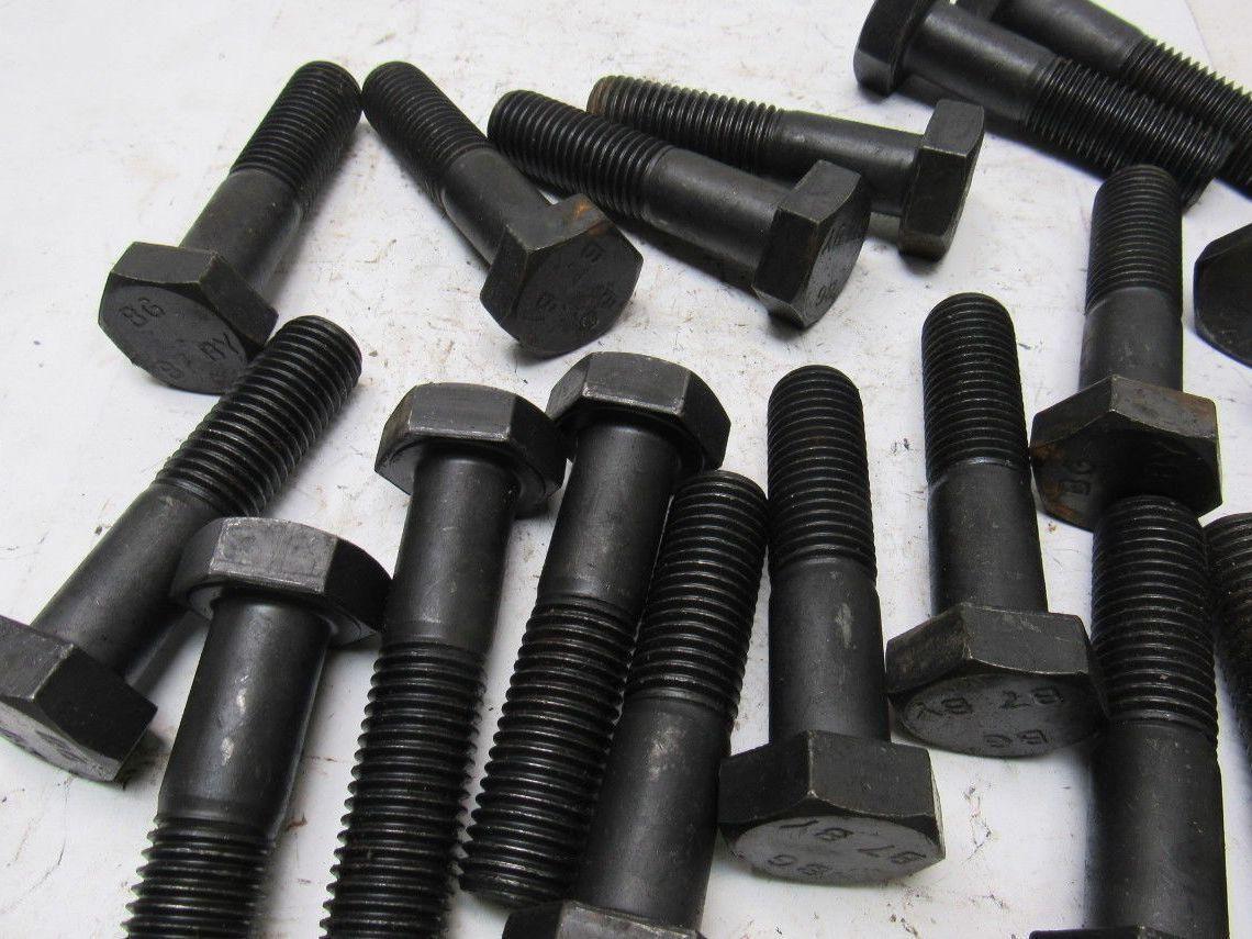 7/8"-9 x 3-1/2" Grade B7 Black Oxide Finish Heavy Hex Cap Screw Bolt lot of 21