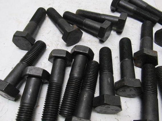 7/8"-9 x 3-1/2" Grade B7 Black Oxide Finish Heavy Hex Cap Screw Bolt lot of 21