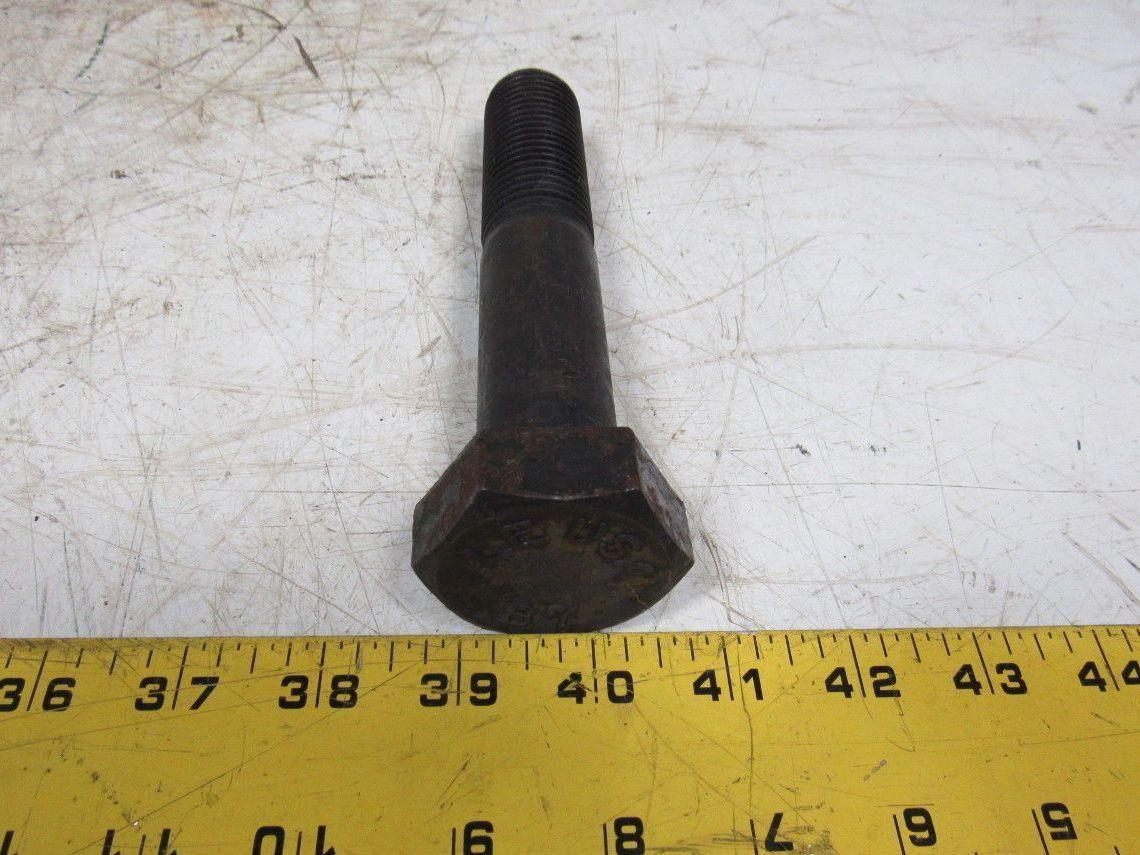 1-1/8"-8 x 6" A193 B7 Heavy Hex Bolt Cap Screw Black Oxide Lot of 5